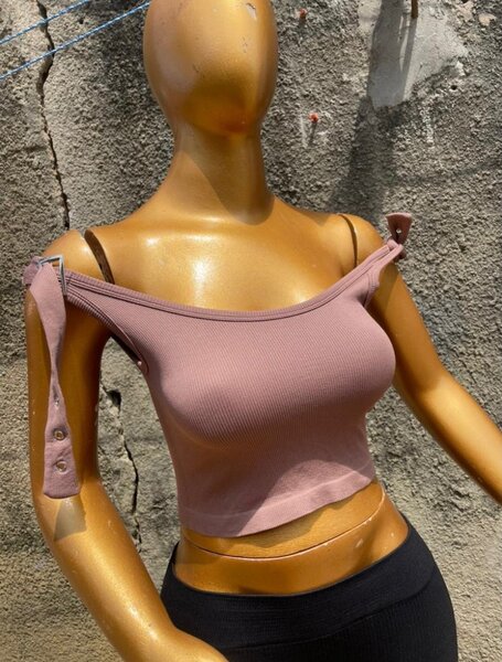 Top court en coton stylé