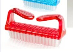 2Pcs Multi Purpose Handle Grip Nail Brush, Fingernail Scrub Cleaning Brushes for Toes and Nails Cleaner, Pedicure Brushes for Men and Women 2 in Pack