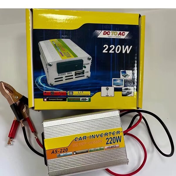 Onduleur de Voiture 220W DC-AC