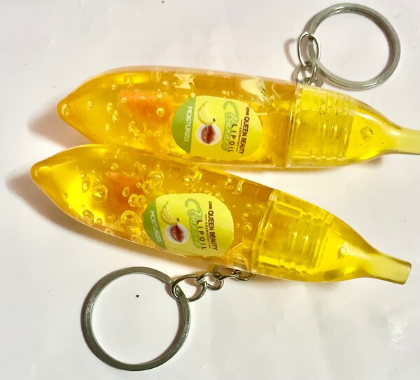 Gloss banane en porte clés