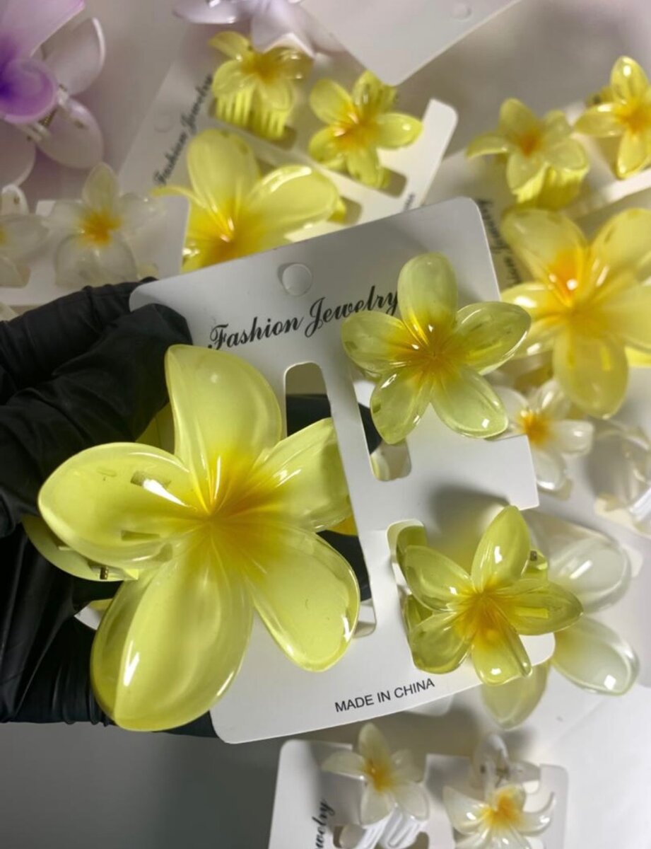 Broches fleurs colorées