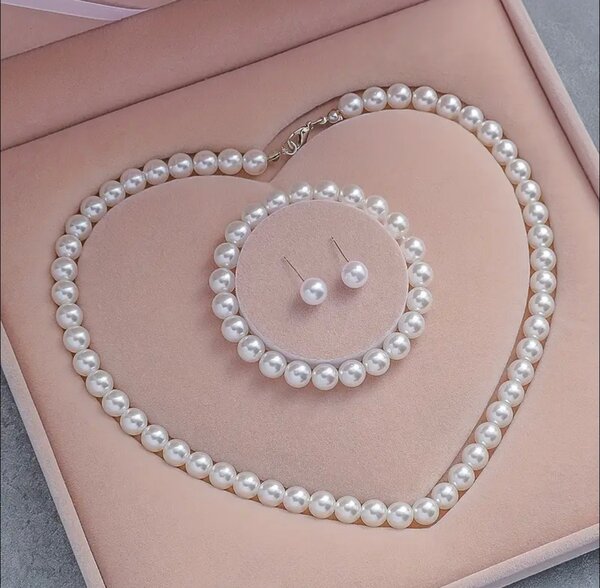 Set de bijoux en perles élégantes