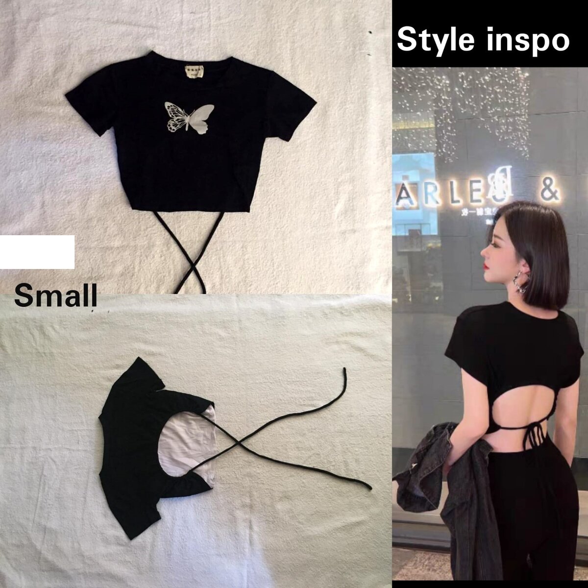 Salaula crop tops and tops