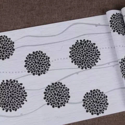 Papier peint fleuri élégant