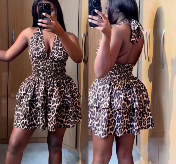 Robe léopard tendance