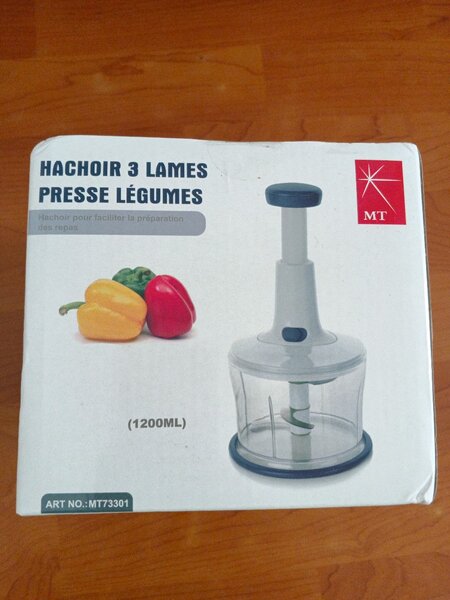 Hachoir 3 Lames Presse Légumes