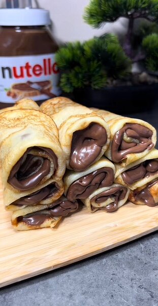 Crêpes Fourrées au Chocolat