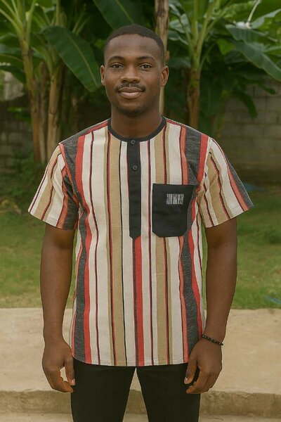 Tunique rayée homme élégante