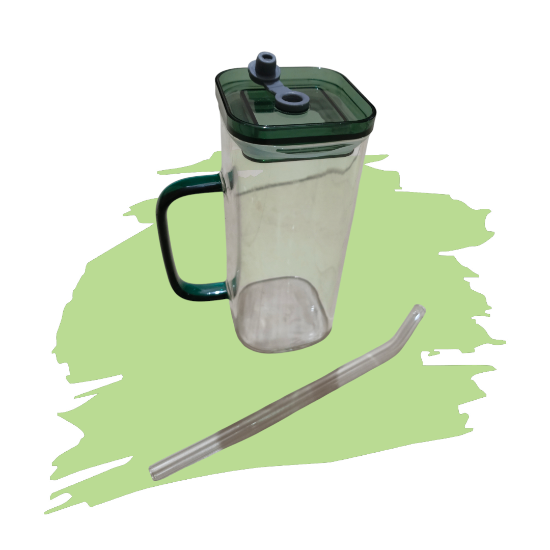 Stylized glass tumbler