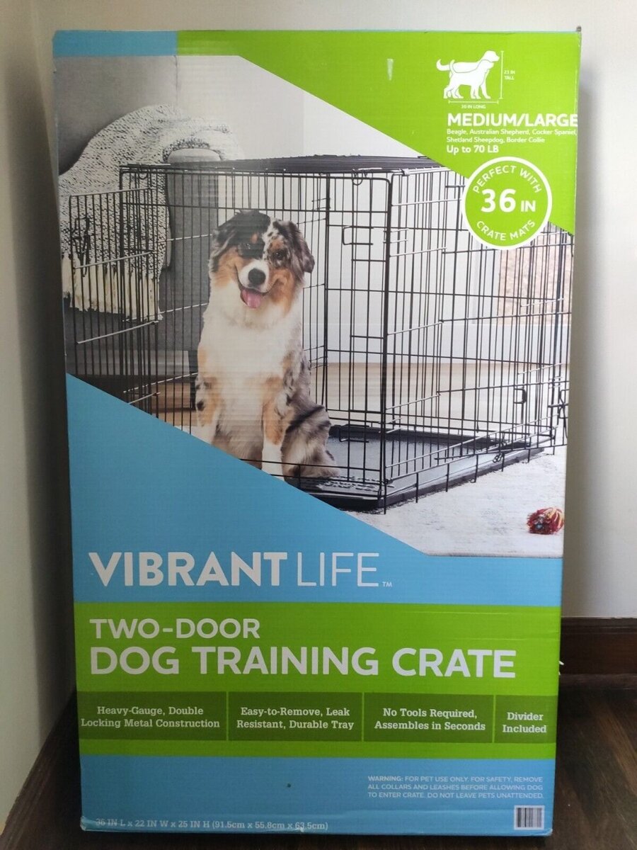 36 inches Dog collapsible cage available for sale.