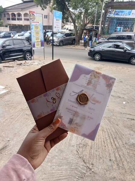 Cartes d'invitation mariage élégantes