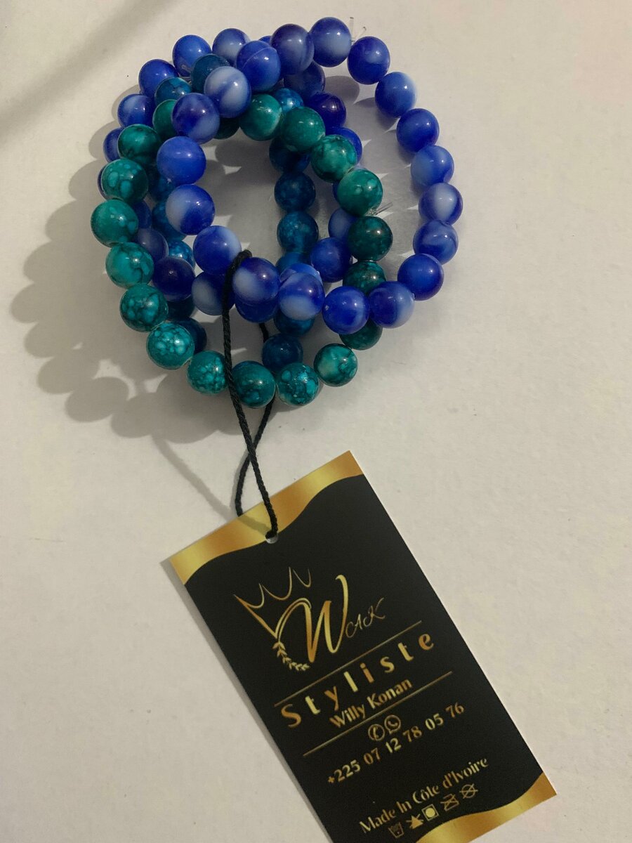 Bracelets colorés en perles