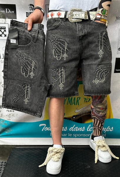 Shorts en jean tendance homme