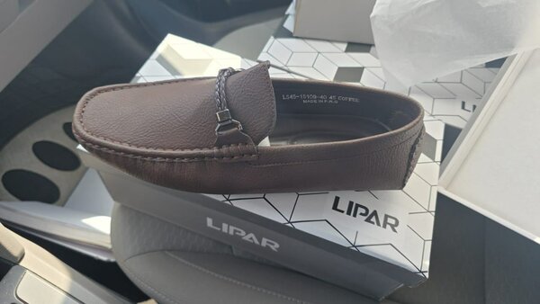 Mocassins en cuir marron homme