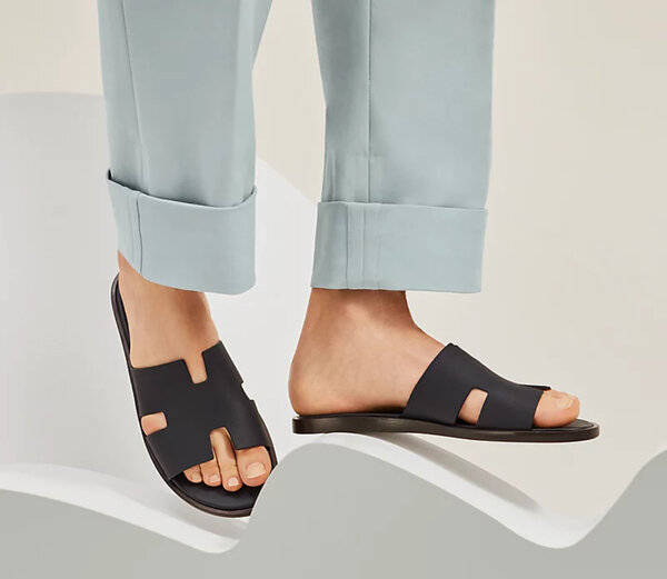 Sandales confort en cuir