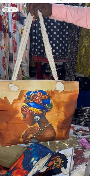 Sac cabas en toile colorée