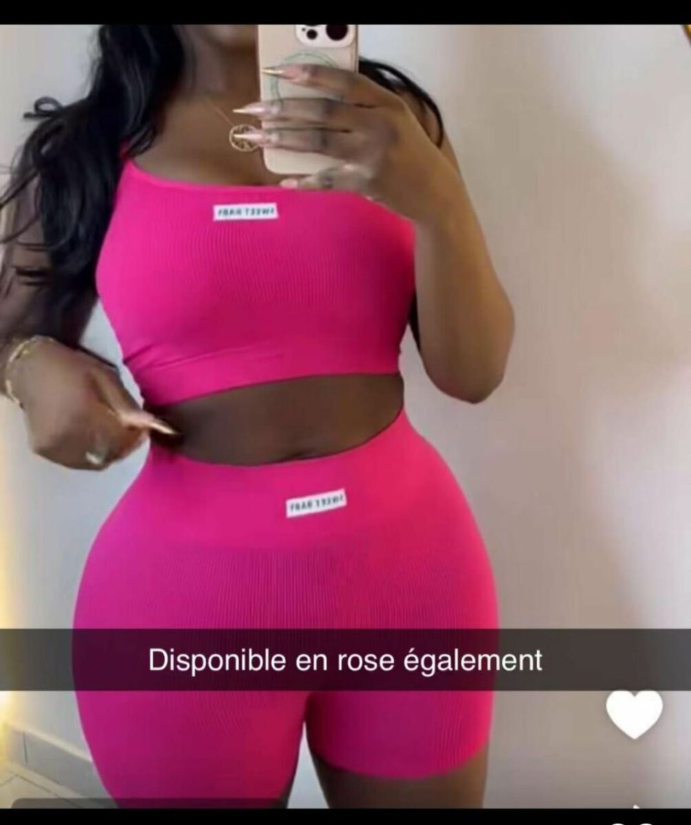 Ensemble de sport rose femme