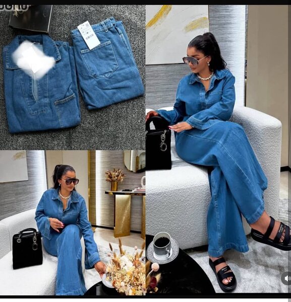 Combinaison en jean élégante