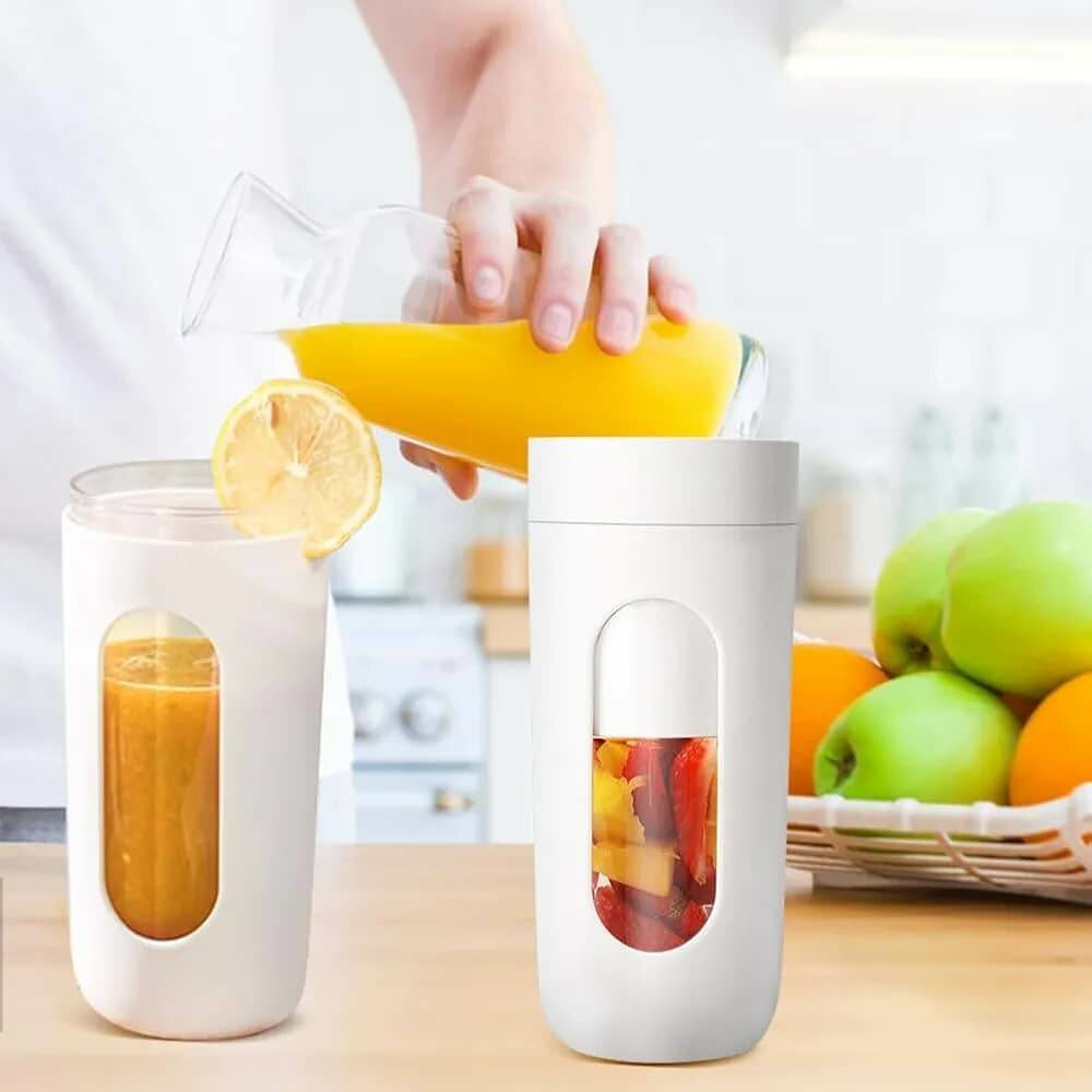 Mixeur Portable,350 ML Mini Blender-Tasse à jus rechargeable