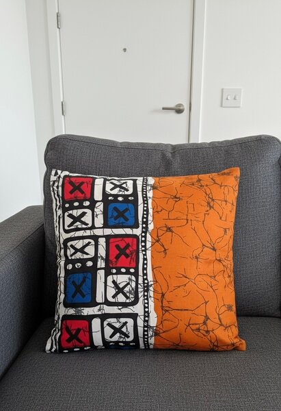 Coussin décoratif coloré