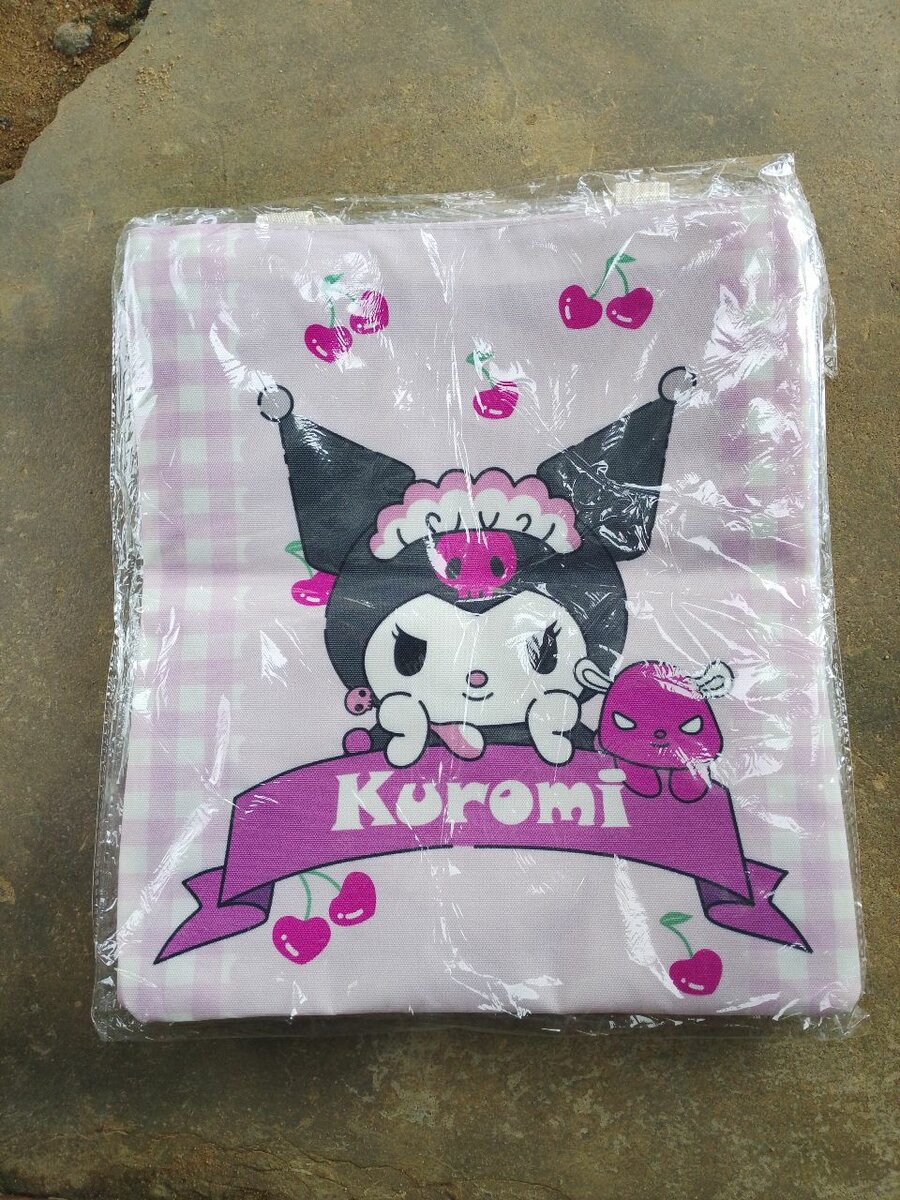 Couverture Kuromi en coton