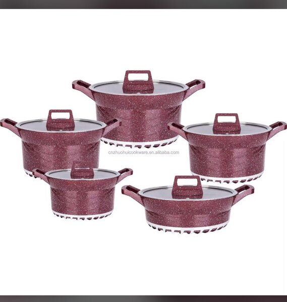 10pcs Granite Nonstick cookware set