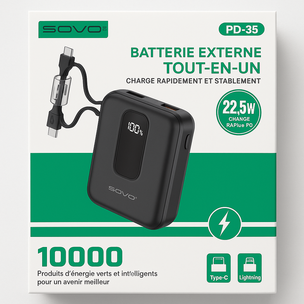Powerbank 10000mAh 22.5W