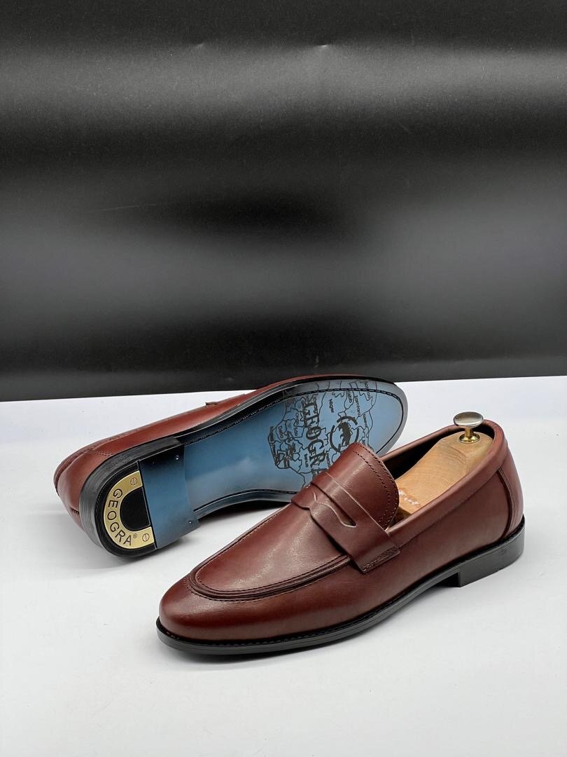 Mocassins élégants en cuir