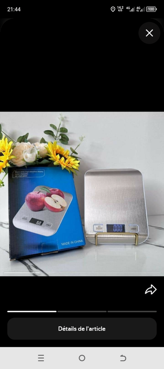 Balance de cuisine numérique