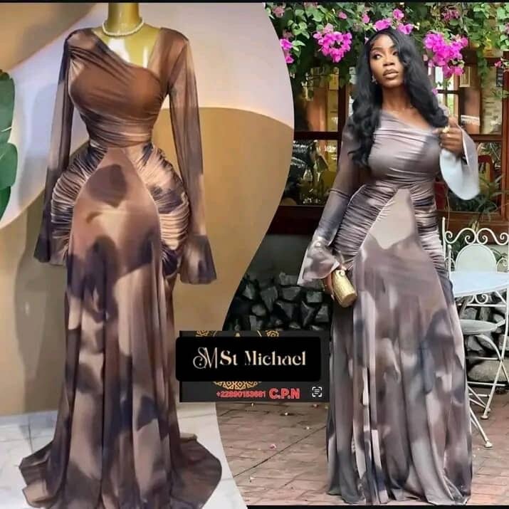 Robe Maxi Élégante Imprimée