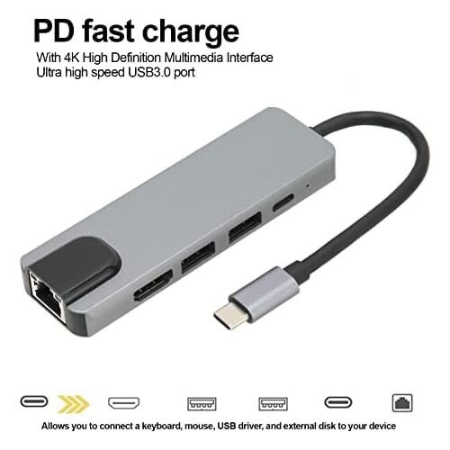 Adaptateur USB-C 5-en-1 PD