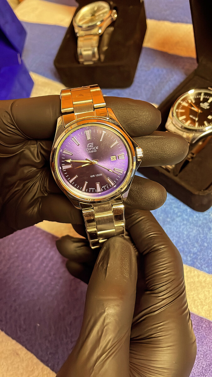 CASIO ÉDIFICE CADRAN BLEU NUIT