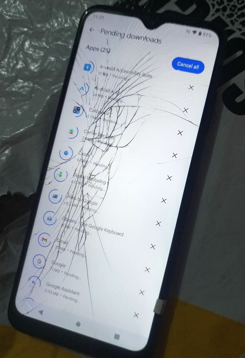 Broken Glass Motorola Revvl 6 pro 5g 6/128