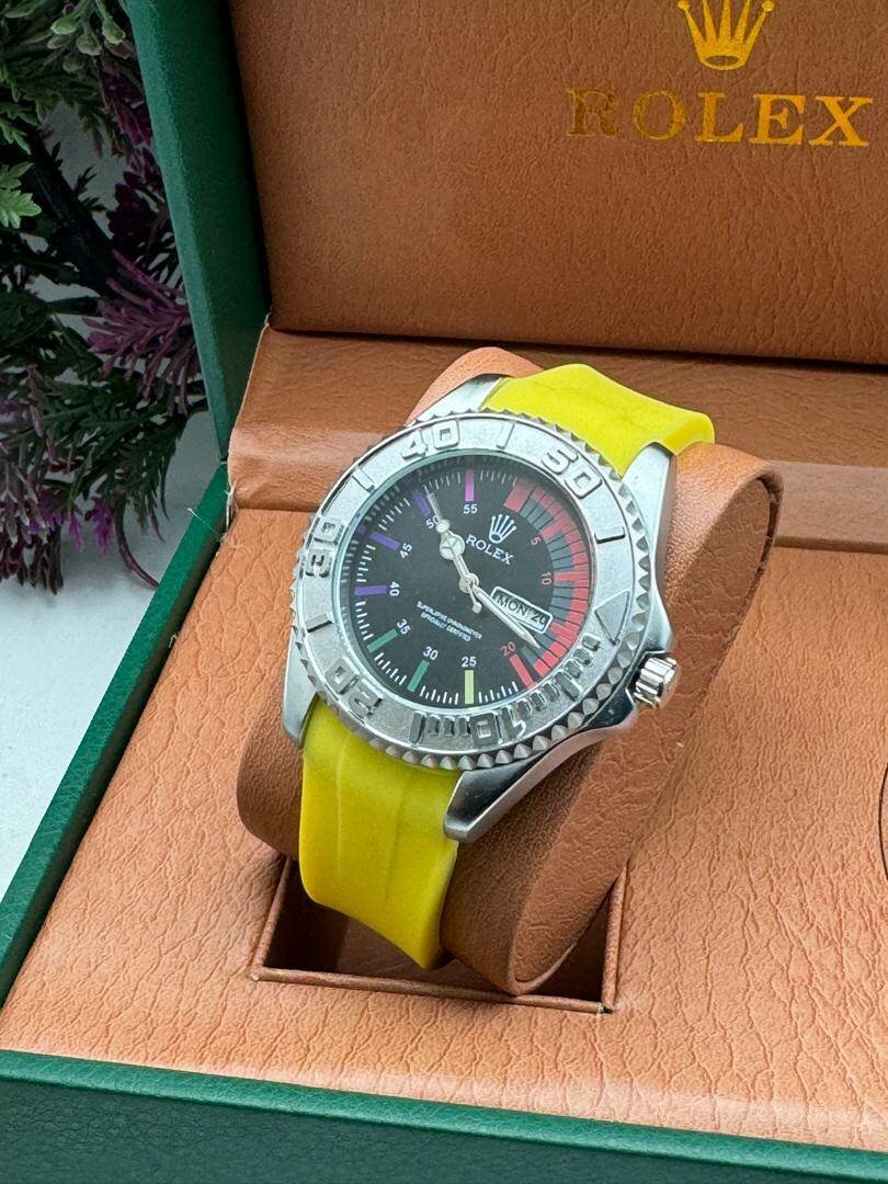 Rolex silicon strap watch