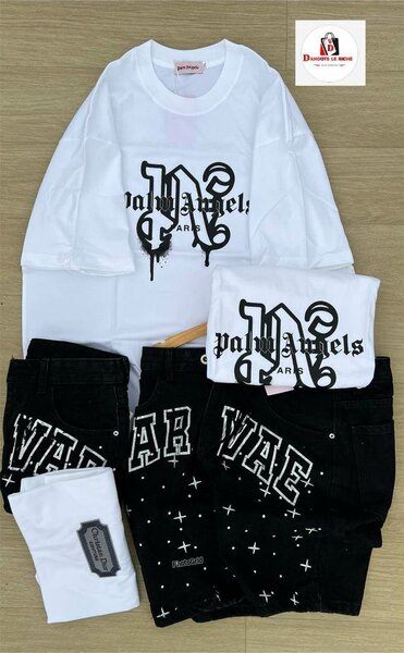 T-shirt et shorts streetwear