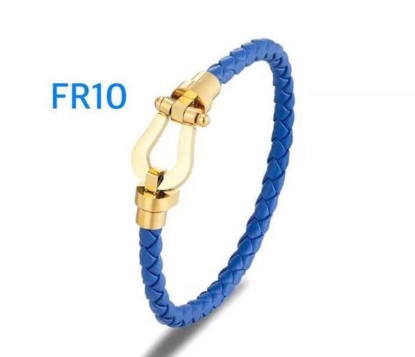 Bracelet fred bleu doré