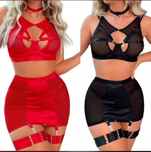 Ensemble Coquin Sexy en Cuir