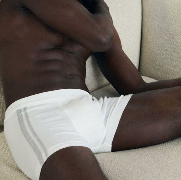 Boxer en coton blanc homme
