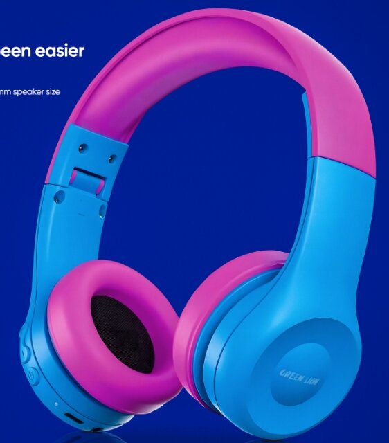 📢 𝗜𝗻𝘁𝗿𝗼𝗱𝘂𝗰𝗶𝗻𝗴 𝘁𝗵𝗲 𝗚𝗿𝗲𝗲𝗻 𝗟𝗶𝗼𝗻 𝗚𝗞-𝟭𝟬𝟬 𝗞𝗶𝗱 𝗛𝗲𝗮𝗱𝗽𝗵𝗼𝗻𝗲 – 𝗥𝗼𝗮𝗿𝗶𝗻𝗴 𝗙𝘂𝗻, 𝗦𝗮𝗳𝗲 𝗦𝗼𝘂𝗻𝗱 𝗳𝗼𝗿 𝗟𝗶𝘁𝘁𝗹𝗲 𝗘𝗮𝗿𝘀! 🦁🎧