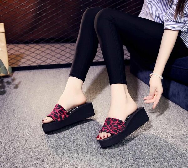 chaussons à plateforme