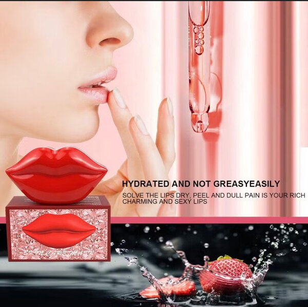 20 Pieces Red Skin Care Lip Mask