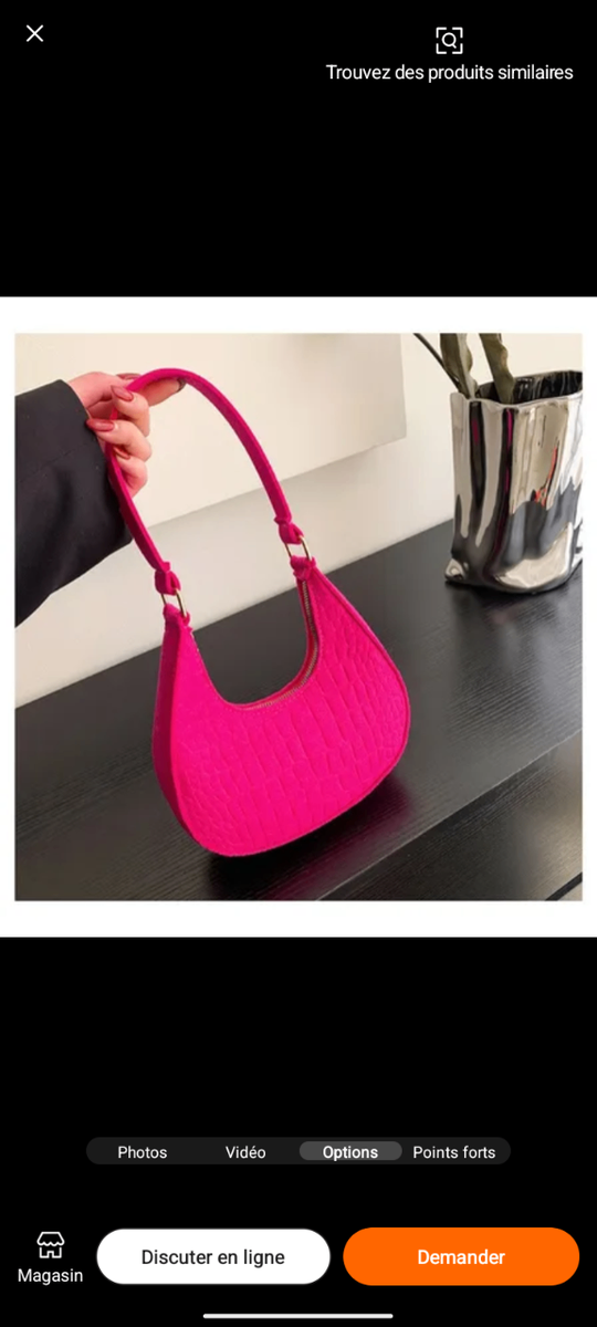 Sac à main élégant texturé