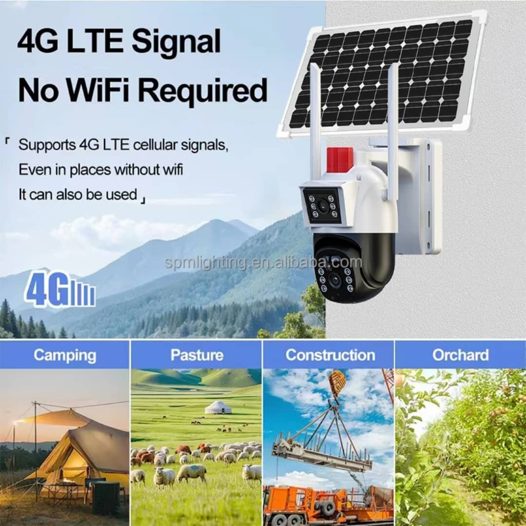 Caméra de sécurité solaire 4G