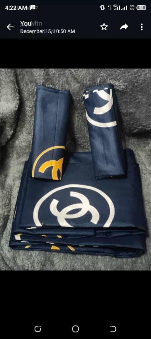 100% cotton sheets with print. Double size 