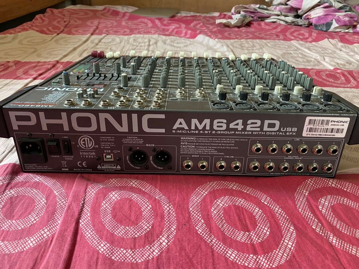 Phonic am64d usb