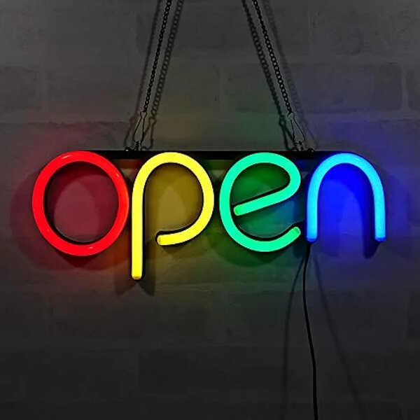 Enseigne LED Néon "Open"