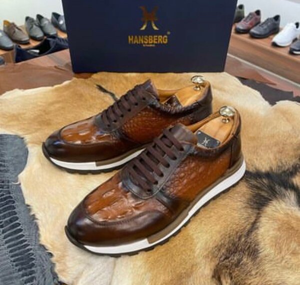 Baskets marron Hansberg