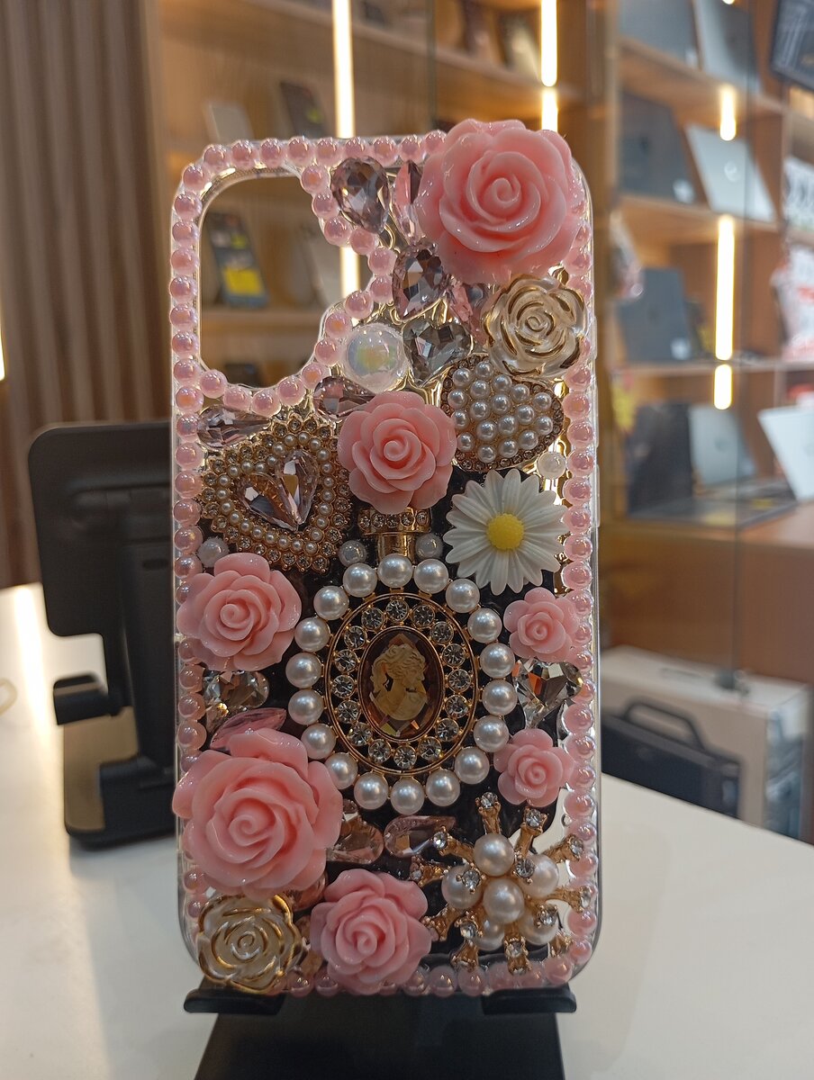 Hand made crystal phone case