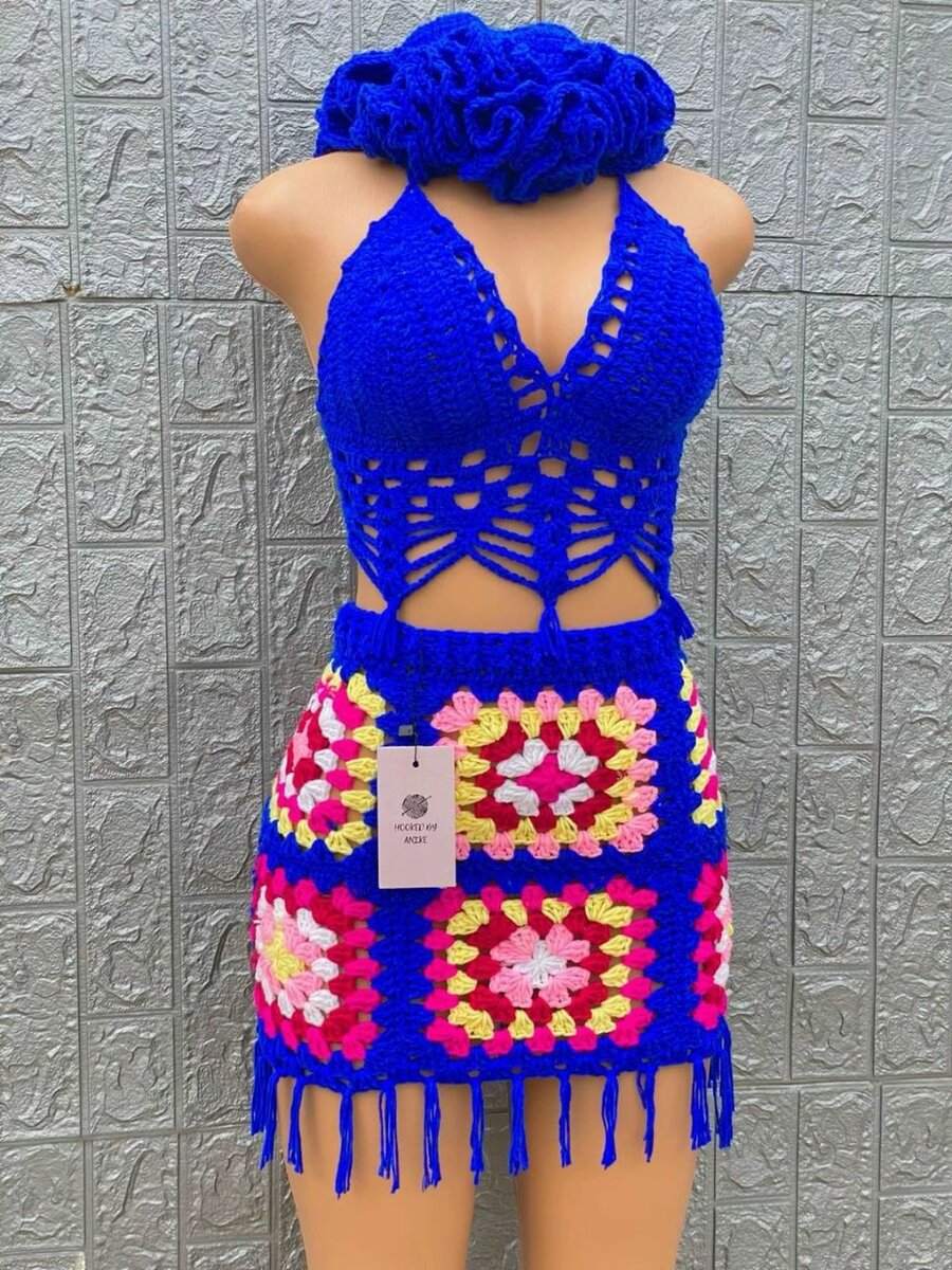 Crochet skirt and top
