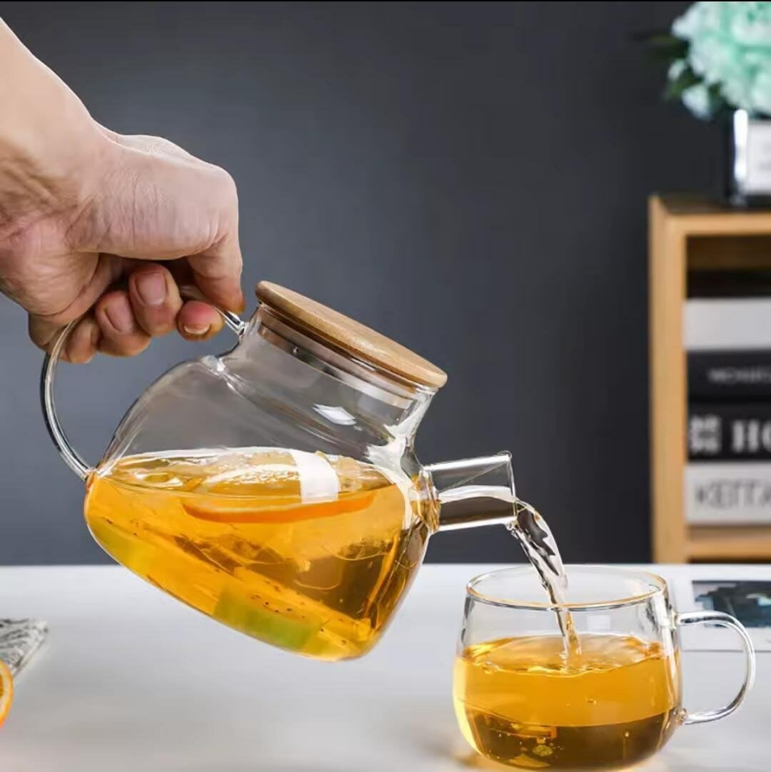 Ensemble théière et verres 7 p